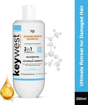 Keywest Professional Damage Repair Shampoo For Damaged, Brittle Hair
