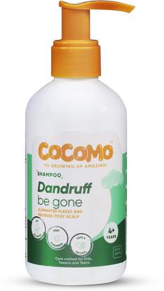 Cocomo Dandruff Be Gone Anti-Dandruff Shampoo for Kids (Age 4+ years) Tweens & Teens