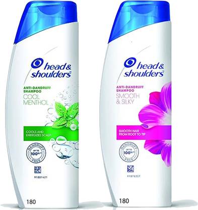 HEAD & SHOULDERS Smooth Silky+Cool Sahmpoo @180x2