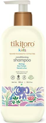 Tikitoro Kids Conditioning Shampoo 100% Vegan with Moringa (Age: 4+ Years)
