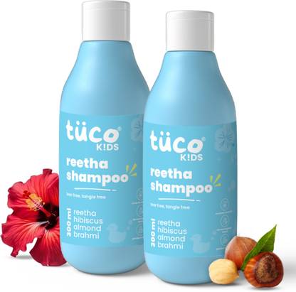 TuCo Intelligent Kids Mild Shampoo, with Soapnut, Hibiscus to moisturize hair