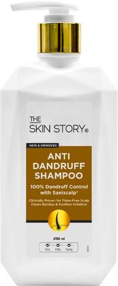 The Skin Story Dandruff Control Shampoo, Reduces Flaky Scalp & Soothes, Deeply Cleanses