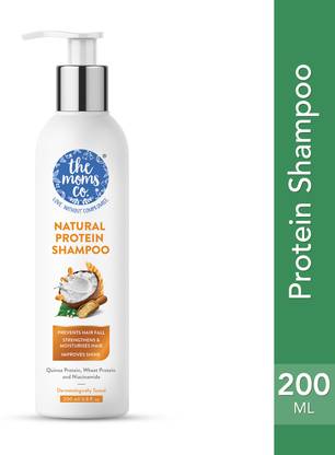 The Moms Co. Natural Protein Shampoo Silk & Wheat Protein| For Strengthen Volume & Shine