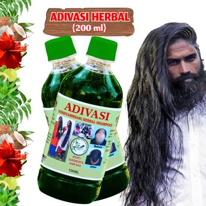 rosearth Bhingraj Unisex Herbal Adivasi Hair Fall Control Shampoo and Regrowth.