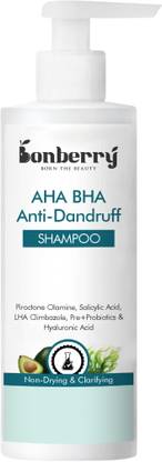 Bonberry Hydrating AHA BHA Anti Dandruff Shampoo-Piroctone Olamine,LHA,Probiotics