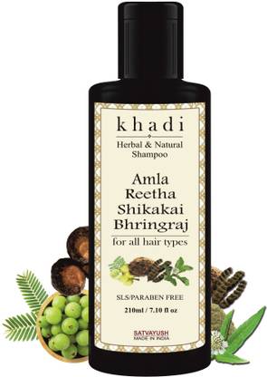 Satvayush Amla Reetha Shikakai Bhringraj SLS-Paraben free Shampoo (210 ml)