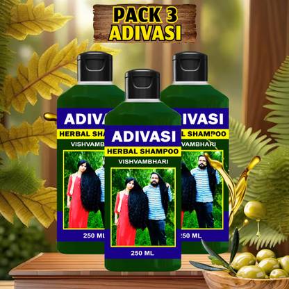 rosearth Organic Adivasi Tulsi Herbal Hair Shampoo for Hair Fall And Hair Growths
