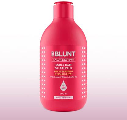 BBlunt Curly Hair Shampoo with Coconut Water & Jojoba Oil - 300 ml