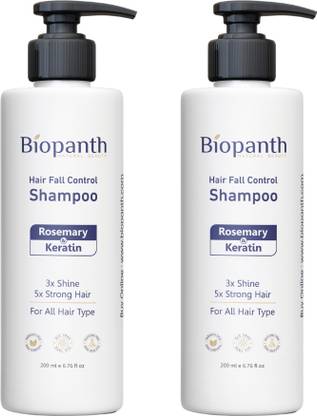 BIOPANTH Rosemary and Keratin Anti Hair Fall Shampoo FDA Approved Toxin Free (PACK OF 2)