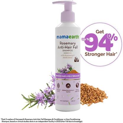 Mamaearth Rosemary Anti-HairFall Shampoo with Rosemary & Methi Dana for Reducing Hair Loss