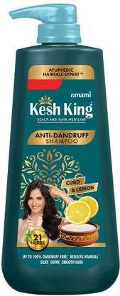 Kesh King Ayurvedic Anti-Dandruff Shampoo| Soothes itchy scalp | 21 herbs, curd & lemon