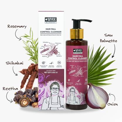 MYKK Hair Fall Control Shampoo | Sulphate & Paraben-Free | Prevents Dandruff