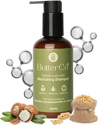 ButterCo. Shampoo For Curly Dry Frizzy Hair Get Bouncy Curls Frizz Protection Enriched