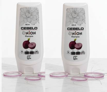 CEBELO Onion Shampoo for Hair Fall Control & Hair Growth, 2x100ml