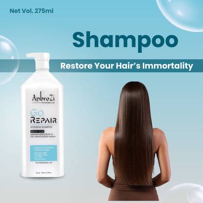 Anbrozi Go Repair Intense Shampoo for Straight and Smooth Hair