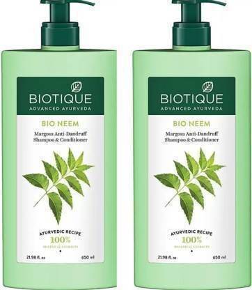 BIOTIQUE BIO Neem Margosa Anti Dandruff control Shampoo and conditioner