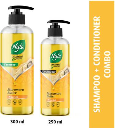 Nyle Natural & Pure Shampoo + Conditioner, With Murumuru Butter, Combo Pack