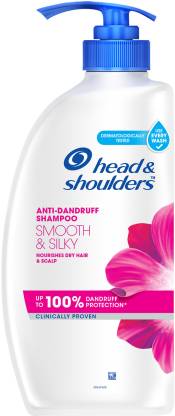 HEAD & SHOULDERS Smooth and Silky Anti-Dandruff Shampoo for Dry, Damaged, Or Frizzy Hair