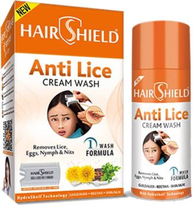 HAIRSHIELD Anti Lice Cream Wash | Each Pack With New Big Lice Specialist Comb | Pack of 3