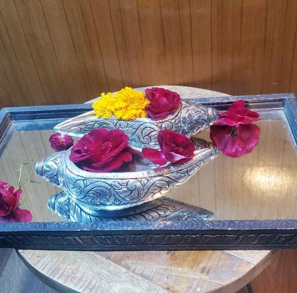 Hemkunt Handicrafts Silver Shankh Decorative Shankh