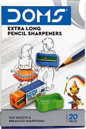 DOMS Box Of Extra Long Single Pencil Sharpeners