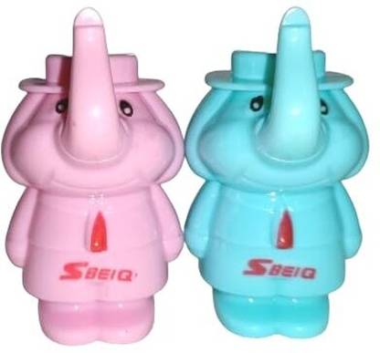TKH Pencil Sharpeners Elephant Style Manual for Kids Students (Set of 2) Elephant Sharpener