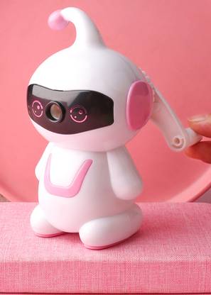 Spiaty Cartoon Robot Theme Pencil Sharpener 2 in 1 Auto Feed Automatic Sharpeners Sharpener