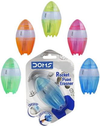 DOMS Rocket Point Erasener (Eraser + Sharpener) Sharpener