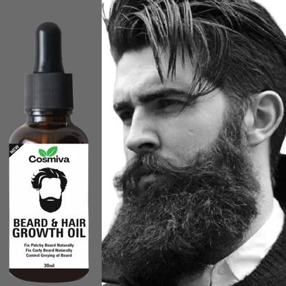 COSMIVA Powerful Beard Hair Growth oil-For Patchy & Faster Beard Hair Oil [ Pack of 1 ] Shave Oil