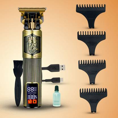 Pick Ur Needs Rechargeable Hair Trimmer/Clippers For Men LCD With 3 Mode C Type  Shaver For Men