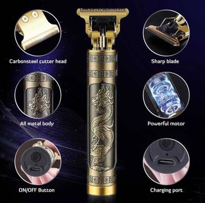 Zeus Volt Buddha Smart Beard Trimmer - Power adapt technology for Face, Shaver (Golad)  Shaver For Men