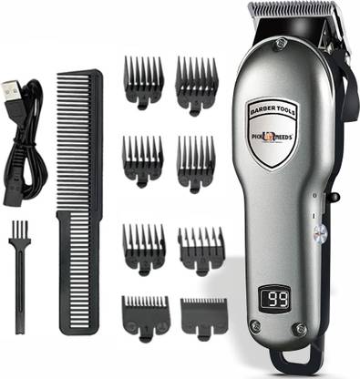 Pick Ur Needs Rechargeable Professional Hair Clipper/Trimmer Barber Tool With LED Display 6W  Shaver For Men
