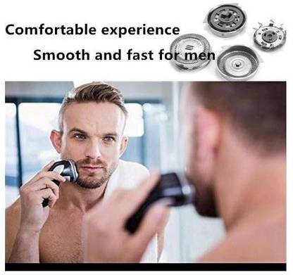 MULLICA 3Pcs Set Double Layer Replacement Shaver Heads SH30 Electric Shaving Razor  Shaver For Men