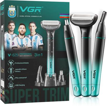 VGR V-625 Professional 3-IN-1 Men’s Grooming Kit  Shaver For Men