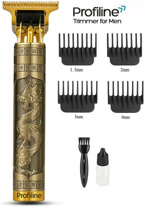 Profiline Trimmer men :: hair cutting machine :: shaving machine :: USB Chargeable Trimmer  Shaver For Men