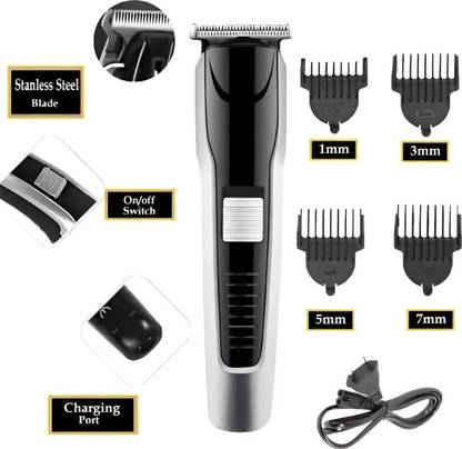 RACCOON Beard & Hair 538 Rechargeable Professional Fully Waterproof Trimmer 60 min  Runtime 5 Length Settings