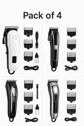 Dazzel Flex Shaving Machine Mini for Men Rechargable Trimmer 120 min Runtime 4 Length  Shaver For Men