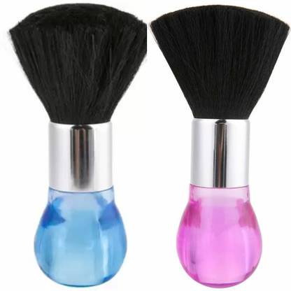 Dhanishka Imported Professional Neck and Face Duster Brush 2Pc For Saloon, Home Use Shaving Brush