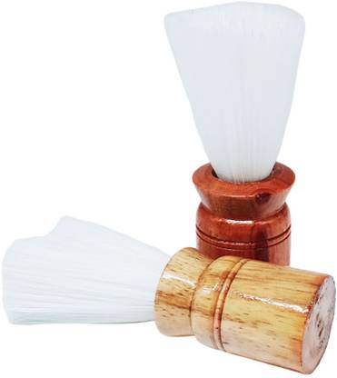 lookat Beard  For Styling And Shaping Tool  Natural Bristles Beard Care And Styling Accessories For Men, 20 Gram, Brown, Pack of 2 Shaving Brush
