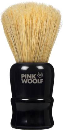 Pink Woolf Boar Bristles (BLACK), Thick Lather with Shaving Cream, Soft Hair Shaving Brush