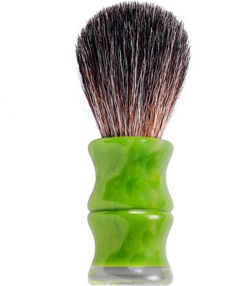 UrbanMooch Premium & Stylish Green Resin Handle With Soft Imitation Badger Hair Shaving Brush