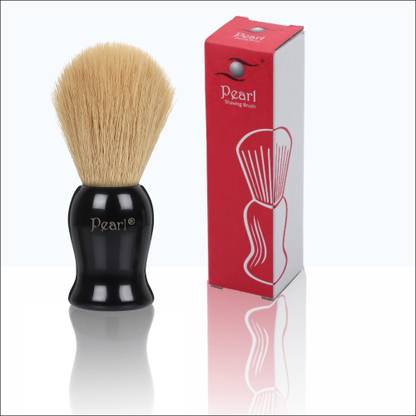 Pearl Shaving Brush for men synthetic bristles & Black Resin Handle SBB-14 Black Shaving Brush