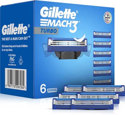 Gillette Mach3 Turbo shaving blades for men