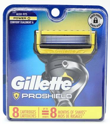 Gillette Fusion Proshield Mens Razor Blade Refills, 8 Count