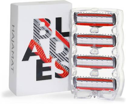 Hajamat Magnum V Shaving Razor Blade cartridge | Refill Pack of 4 Cartridges