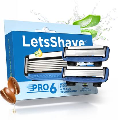 LetsShave Pro 6 Plus Lite Shaving Blade Refills