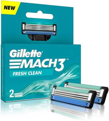 Gillette Mach 3 Fresh Clean Cartridges Pack of 2