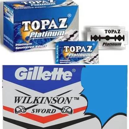 TOPAZ Gillette wilkinson Blades 100 BLADES (EACH PACKET CONTAIN 50 BLADES)