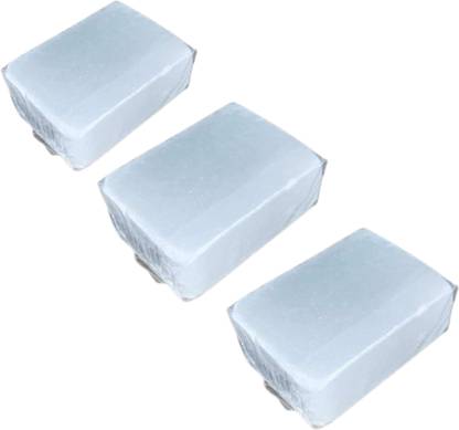 BVNM Natural Alum Whole Phitkari Piece (100 g x 3 Blocks, Patika)
