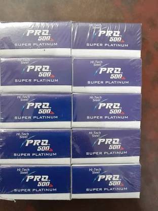 PasCom Pro shaving Ultra Double Edge Safety Razor Blades with Triple Coated Edges